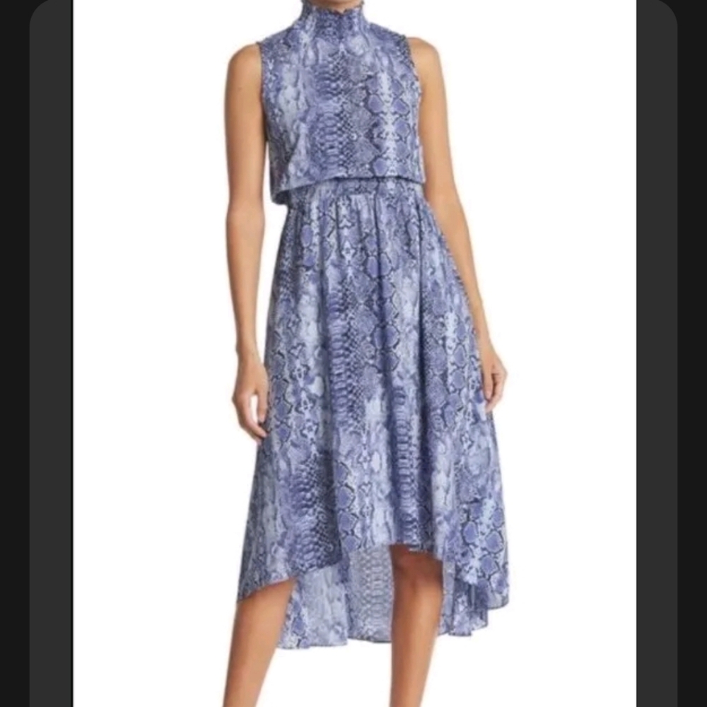 Nanette Lepore Blue‎ Denim Sleeveless Dress, Smock Sz 10